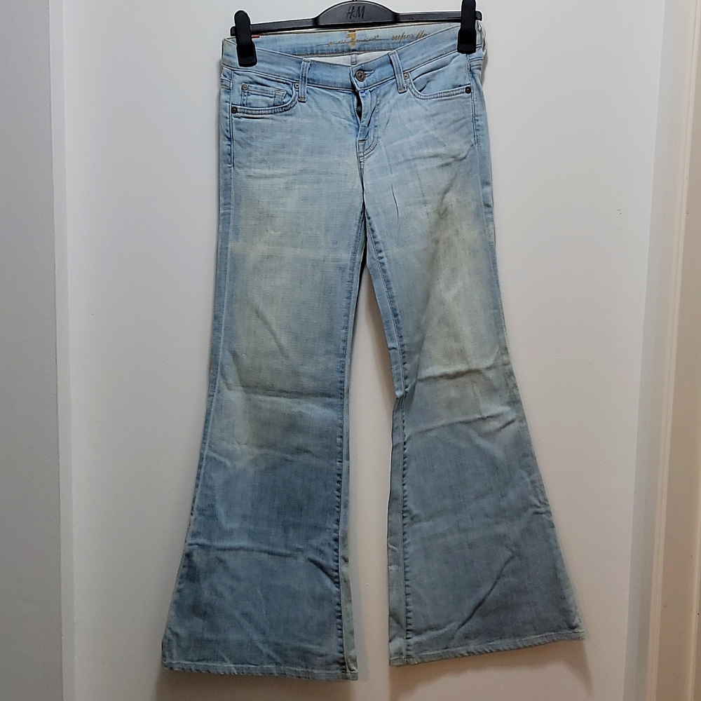 12' flared denim, seven jeans , size 26
